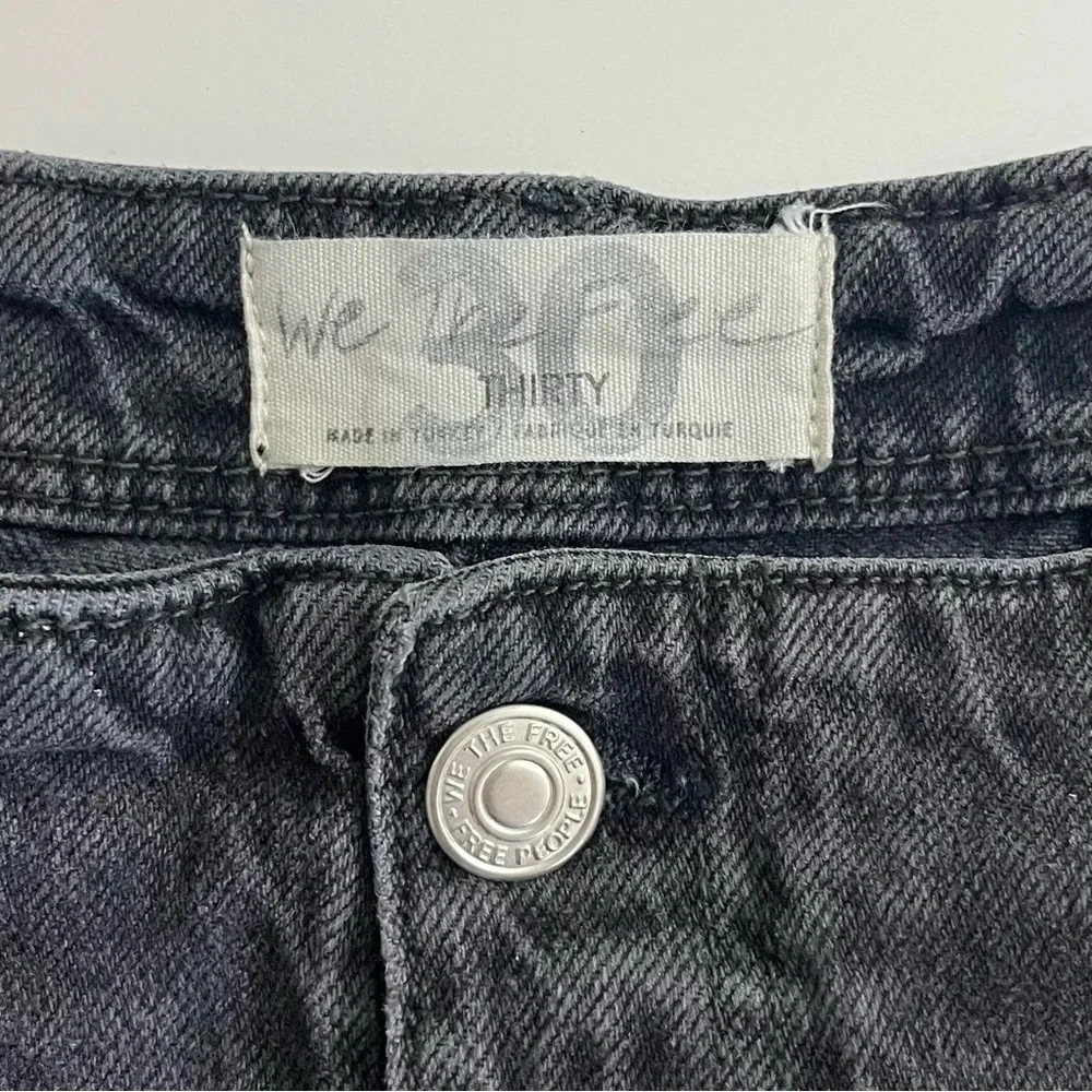 Free‎ People Florence Black Gray Flare Jeans